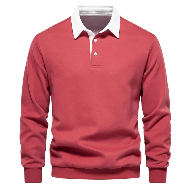 Austin™ | Men’s Long-Sleeved Polo Sweatshirt