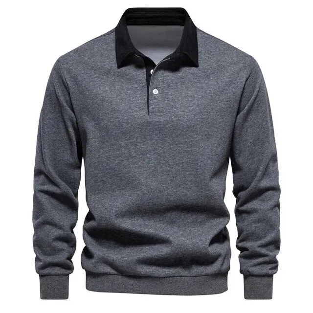 Austin™ | Men’s Long-Sleeved Polo Sweatshirt