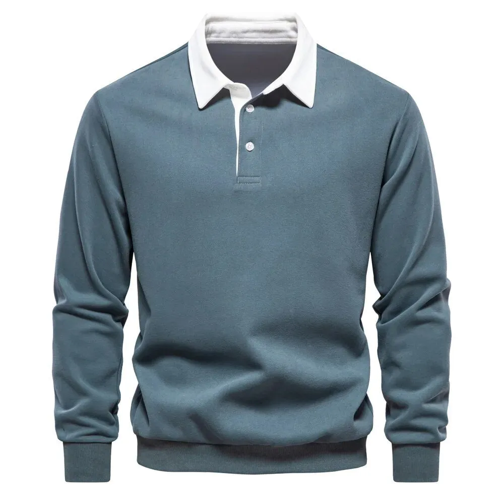 Austin™ | Men’s Long-Sleeved Polo Sweatshirt