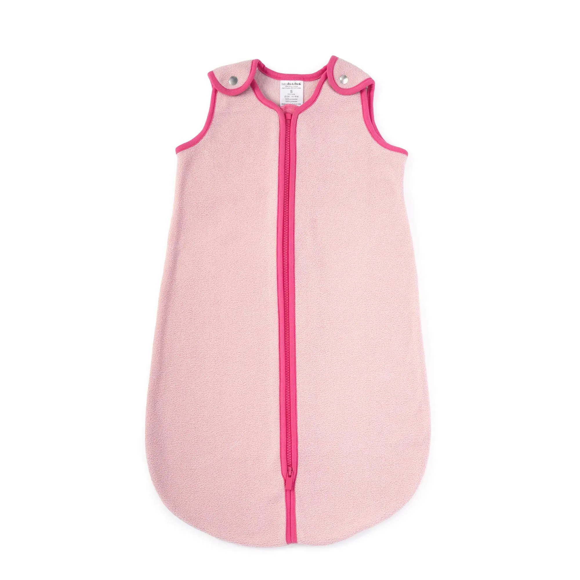 baby deedee Sleep Nest Fleece Baby Sleeping Bag, Sweet Pink, 0-6 Month, 138