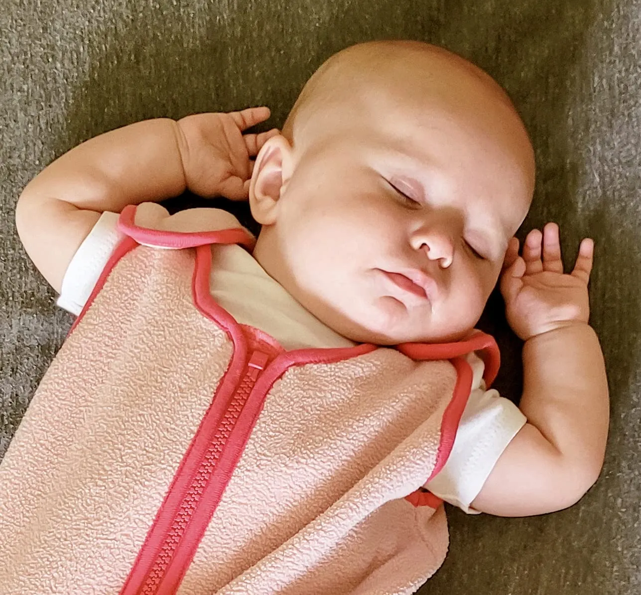 baby deedee Sleep Nest Fleece Baby Sleeping Bag, Sweet Pink, 0-6 Month, 138