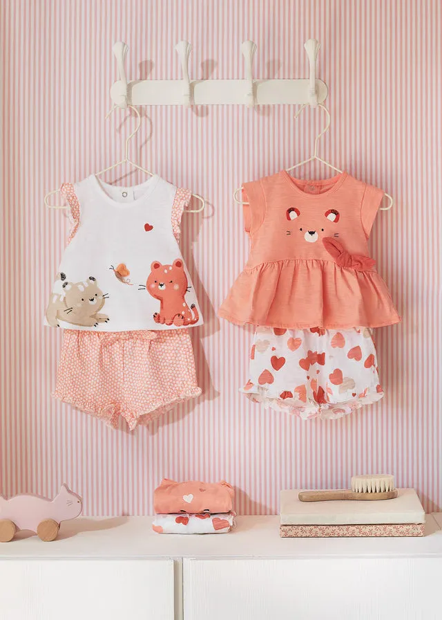 Baby Girl Peach Kitten Set