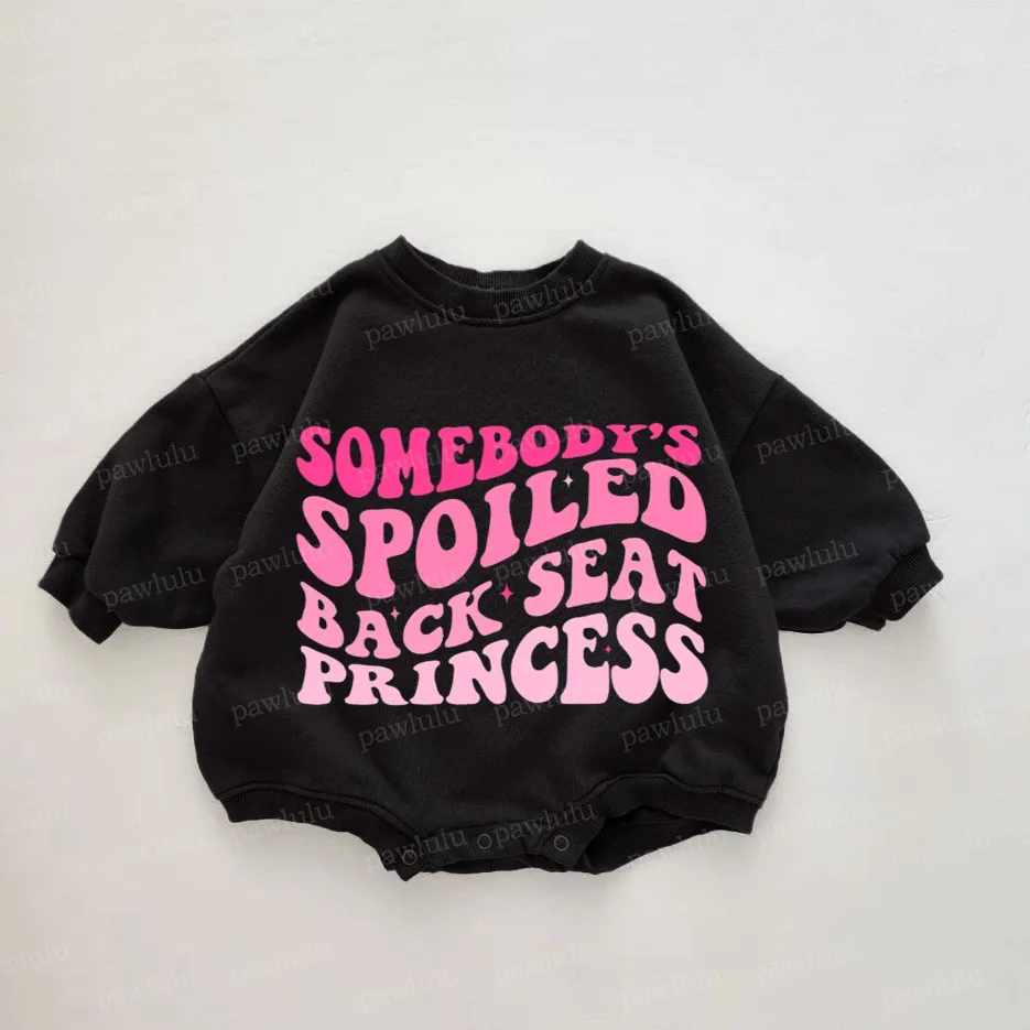Baby Sombody's Spoiled Back Seat Princess Romper