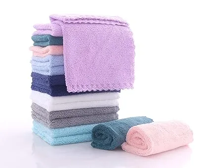 Baby Washcloths - Soft Coral Fleece, Extra Absorbent for Newborns, Infants, Toddlers, 10x10 Inch, 16-Pack