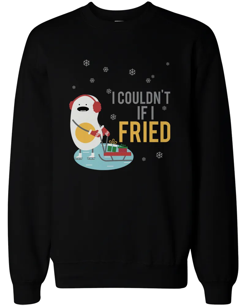 Bacon and Egg Couple SweatShirts Funny Graphic Sweaters for Winter