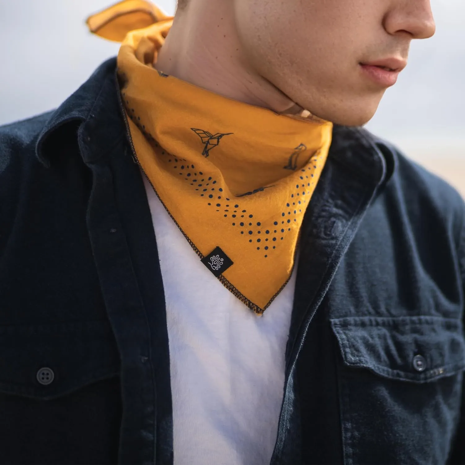 Bandana 100% cotton designer kerchief, extra fine cotton - for Men & Women