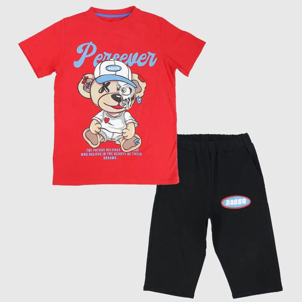 Baseball Bear Short-Sleeved Pajama
