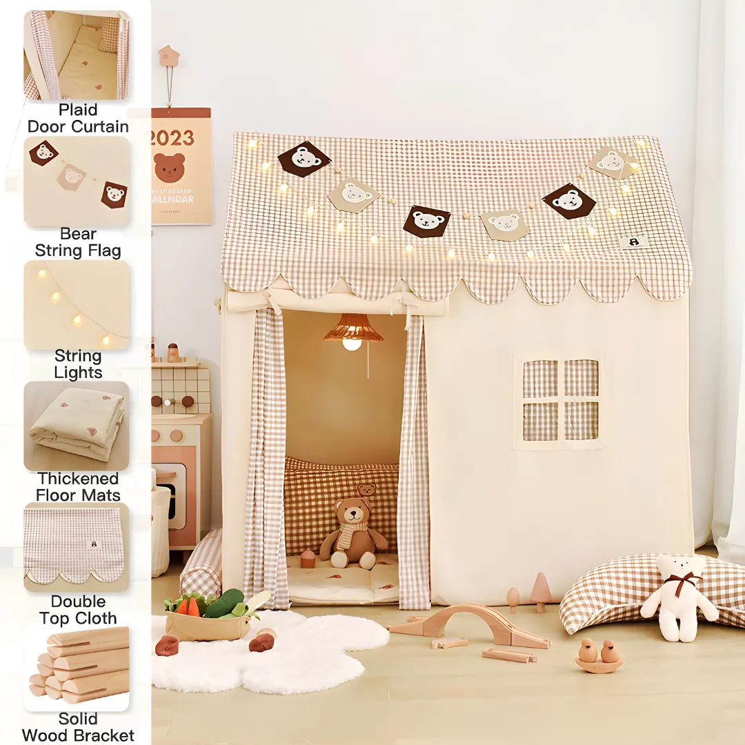 Beautiful Kids Play Tent with Dual Openings