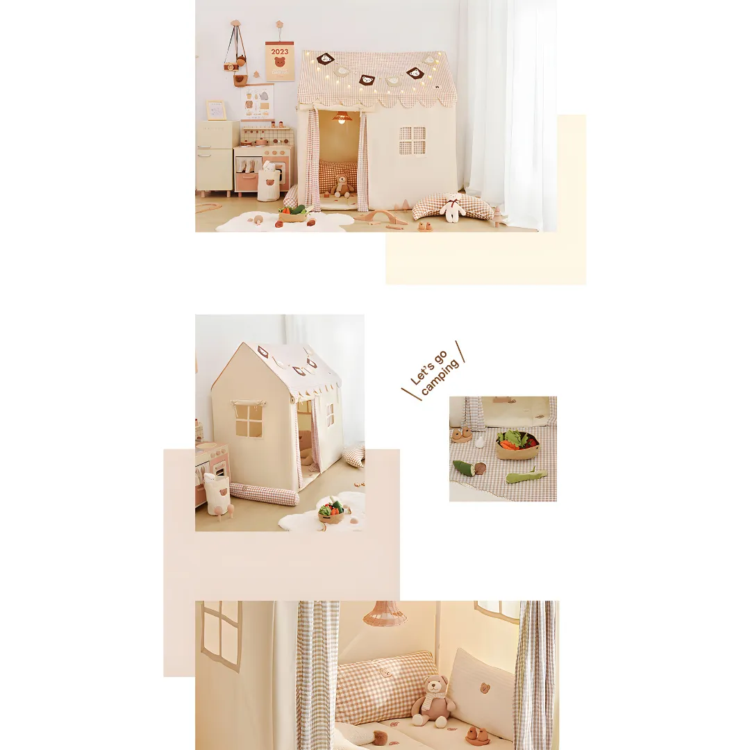 Beautiful Kids Play Tent with Dual Openings