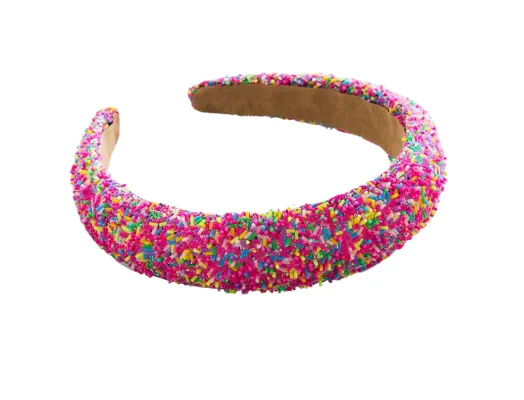 Betsy - Funfetti Glitter Padded Headband