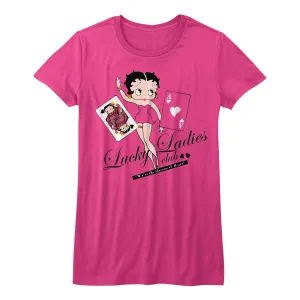 Betty Boop Lucky Lady Juniors T-Shirt