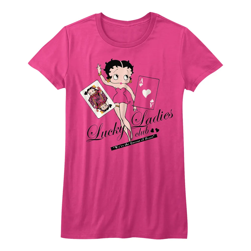 Betty Boop Lucky Lady Juniors T-Shirt
