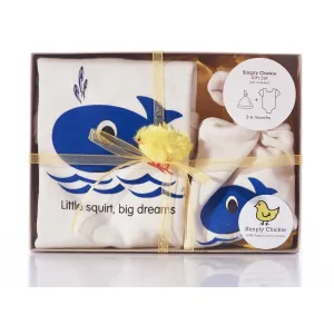 Big Dreams Whale Short Sleeve Romper & Hat Gift Set