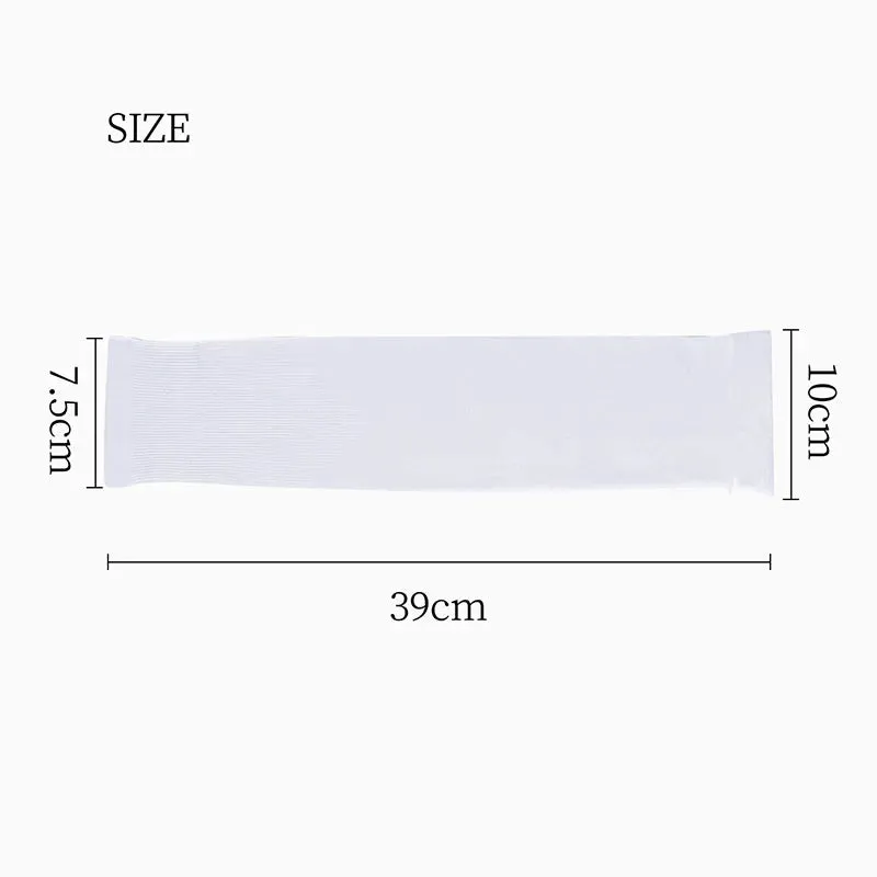 BIKING Ice Silk Sports Arm Sleeves Cycling Sun UV Protection Outdoor Travel Running Gym Fitness Cool Summer Arm Sleeves