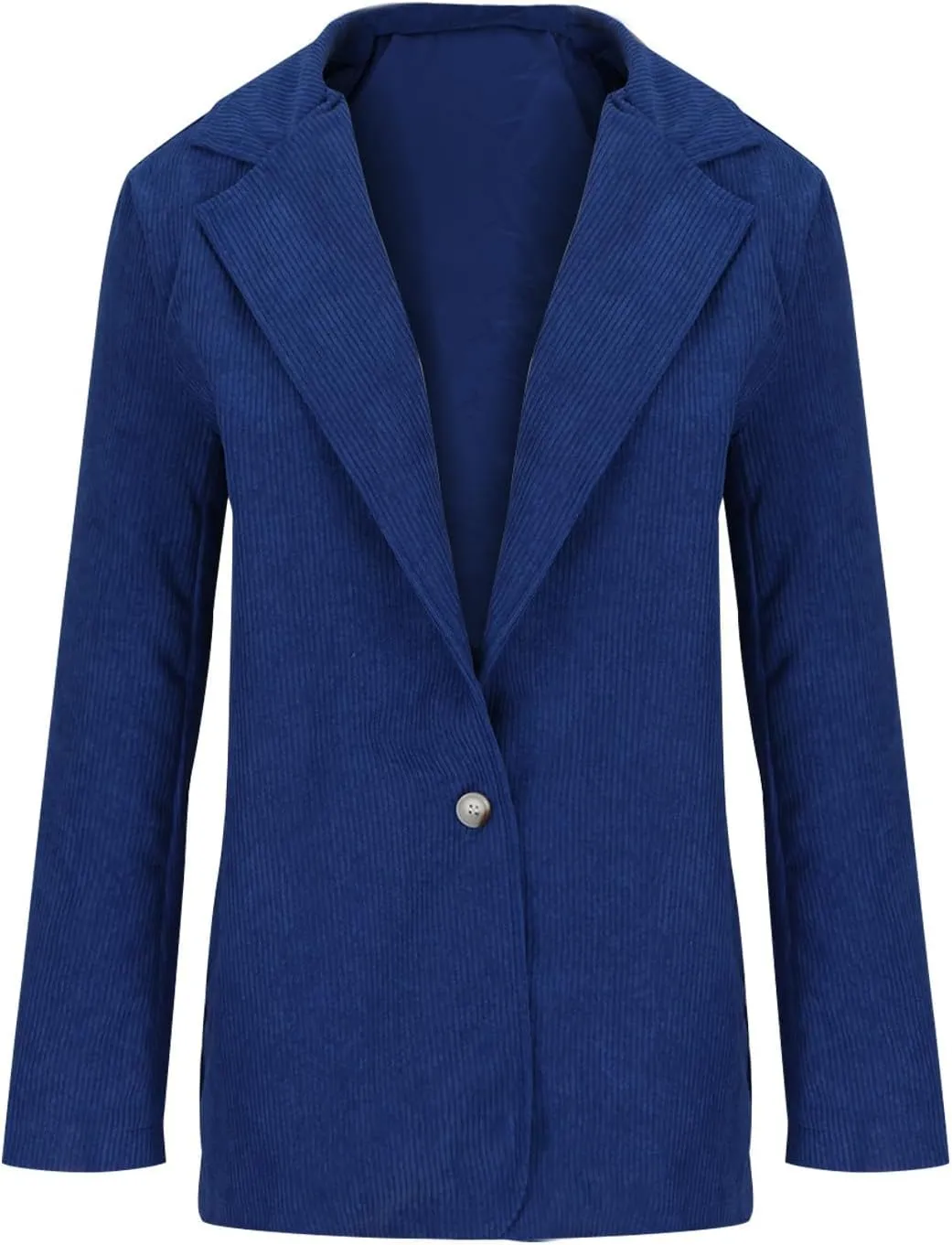 Binmer Women Corduroy Blazer Jackets Casual Boyfriend Open Front Dressy Business Work Office Suit Coat Loose Fit Fall Outwear