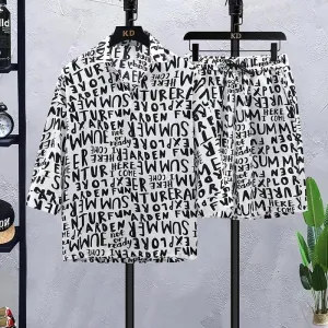 Black and white men’s lounge suit
