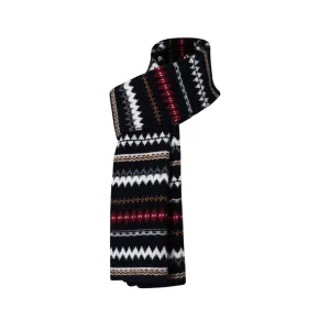 Black FairIsle Scarf