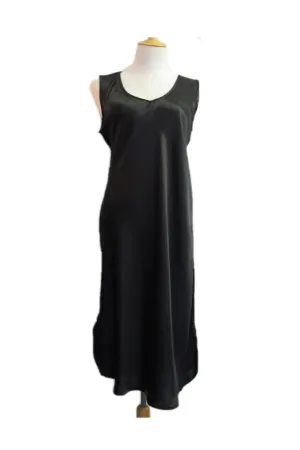 Black Fleur Slip - No Embroidery