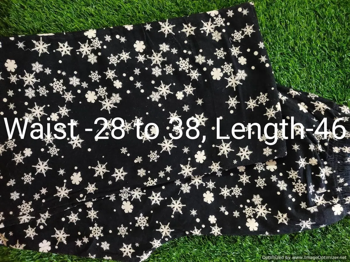Black Guff Cotton Lounge Pant Pajama PJ07