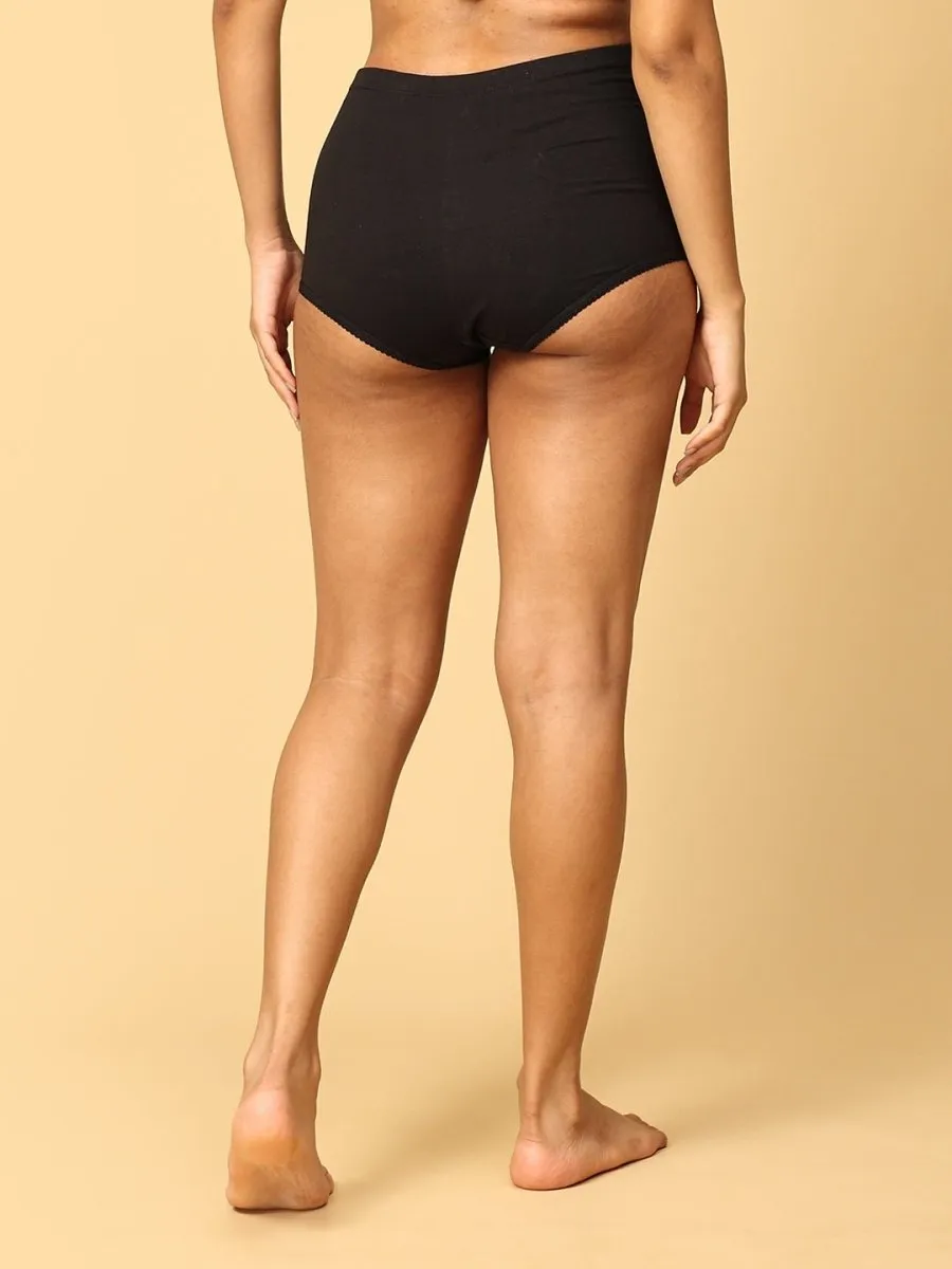 Black Mama Over Belly Support Panties