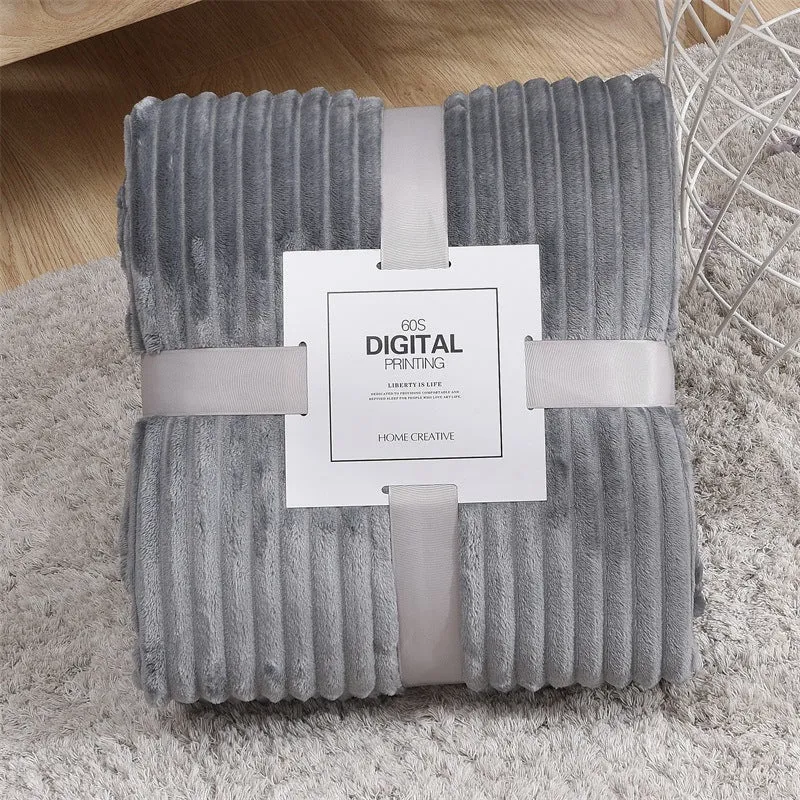 Blanket Yoga Pure Color Cover Blanket Coral Fleece