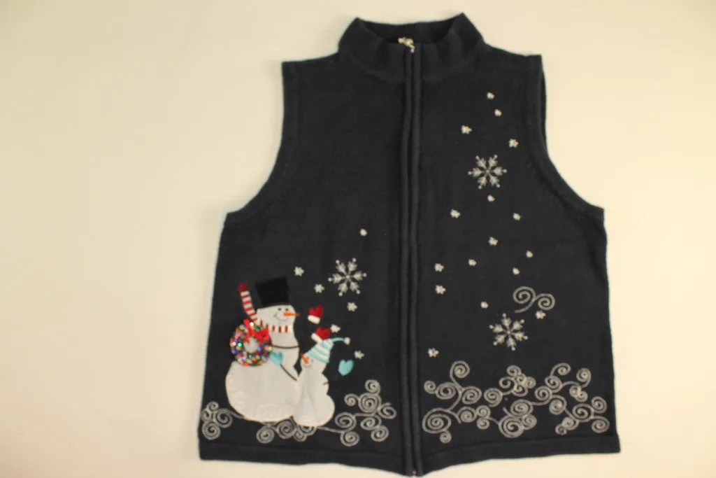 Blizzard Swirls- Large Christmas Sweater