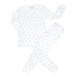 Bloom Tulips Printed Pajamas  | Girl