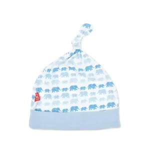 blue dancing elephants modal newborn hat