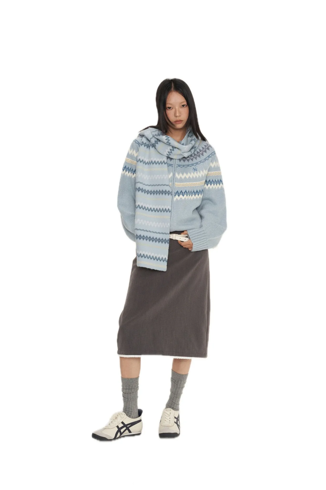 Blue FairIsle Scarf