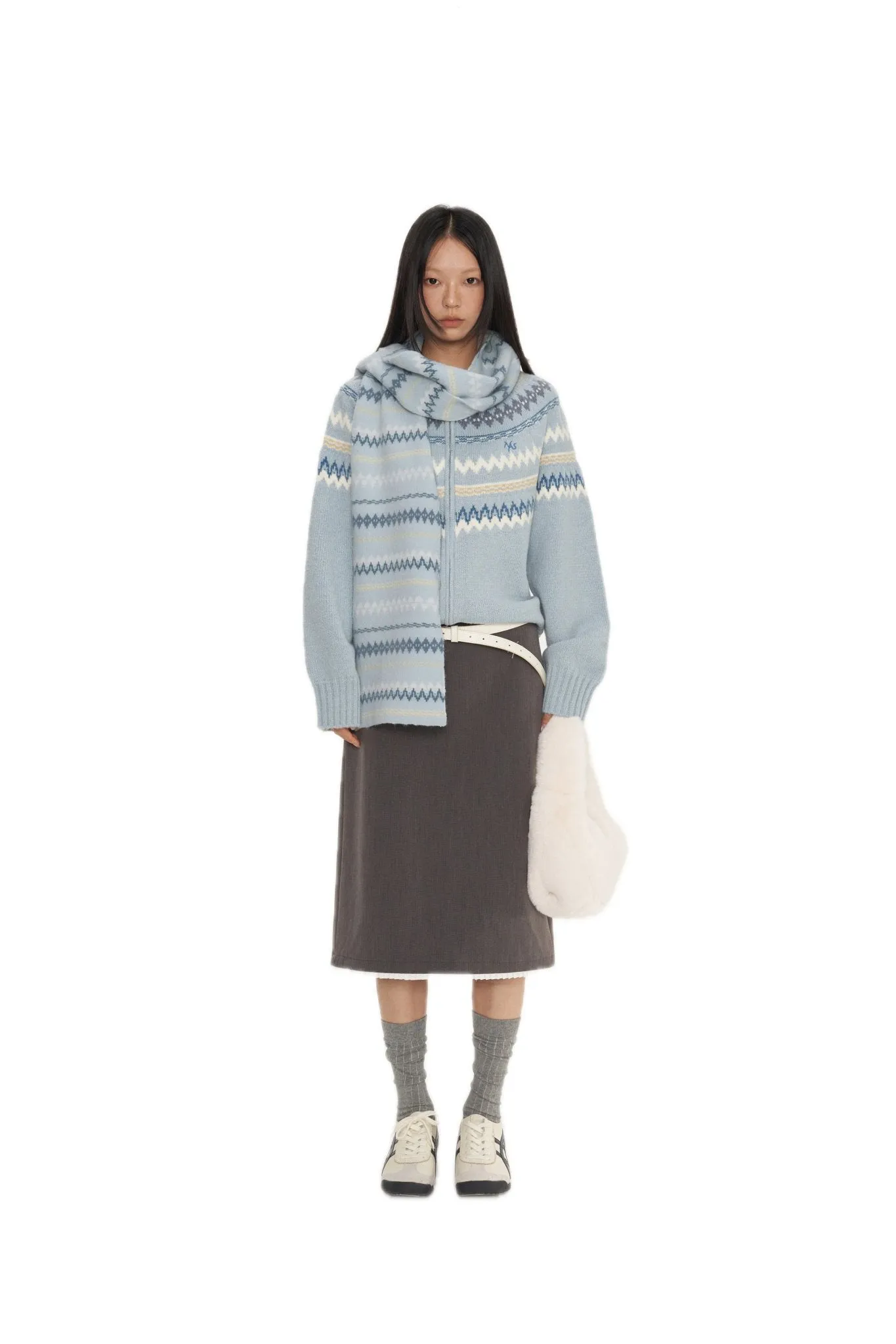 Blue FairIsle Scarf