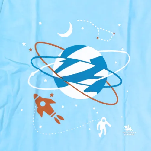 Blue Space Pajama Set 2 Pc
