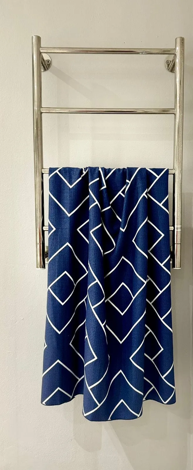 Bobums Waffle Weave Quick Dry & Compact Microfibre Towel - Weave - Navy