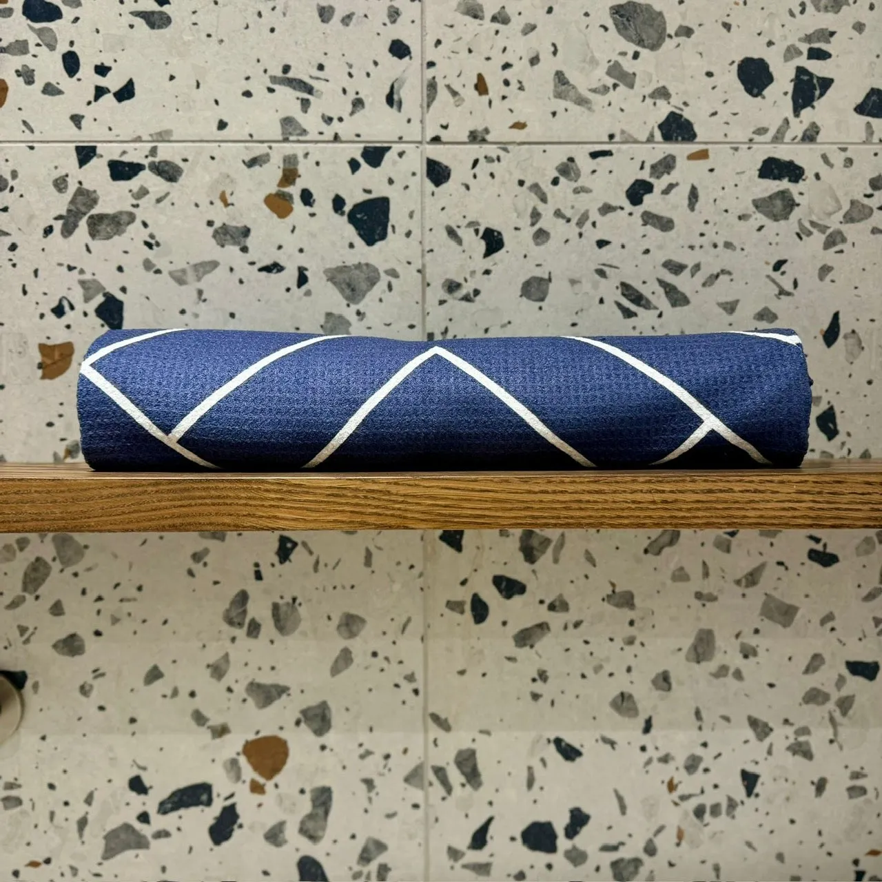 Bobums Waffle Weave Quick Dry & Compact Microfibre Towel - Weave - Navy