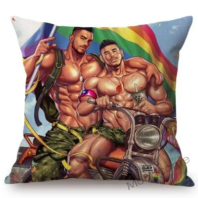 Bonky Gay Art Home Decorative Pillow Case