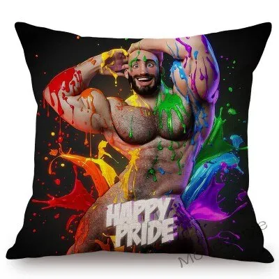 Bonky Gay Art Home Decorative Pillow Case