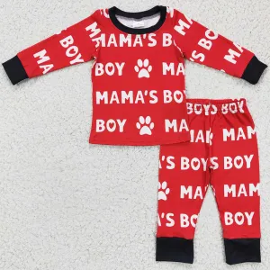 Boutique Boys Pajamas Set Valentine's Day Mama`s Boy Daddy`s Girl Pajamas Nightwear GLP0352 BLP0144