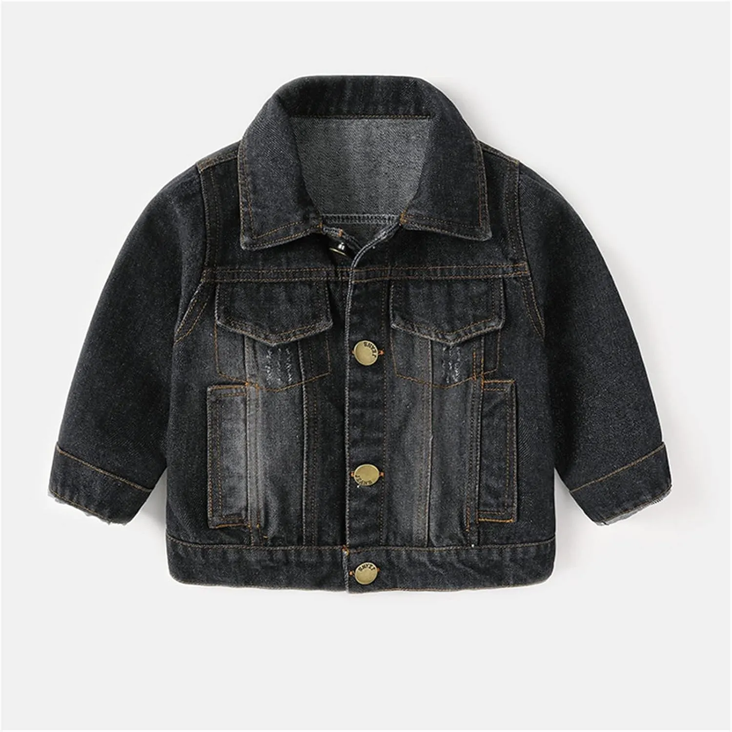 Boys Denim Jacket, Cotton & Cotton Washed Fall Outerwear Trucker Casual Jean Jacket for Boys