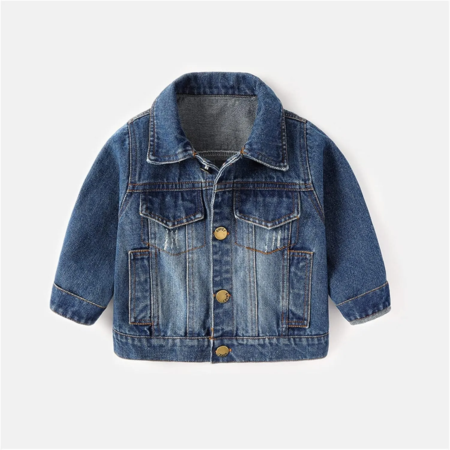 Boys Denim Jacket, Cotton & Cotton Washed Fall Outerwear Trucker Casual Jean Jacket for Boys