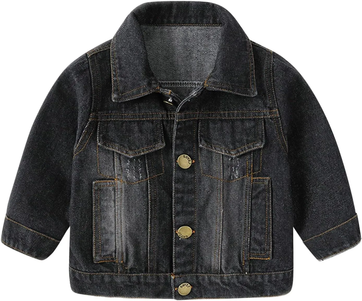 Boys Denim Jacket, Cotton & Cotton Washed Fall Outerwear Trucker Casual Jean Jacket for Boys