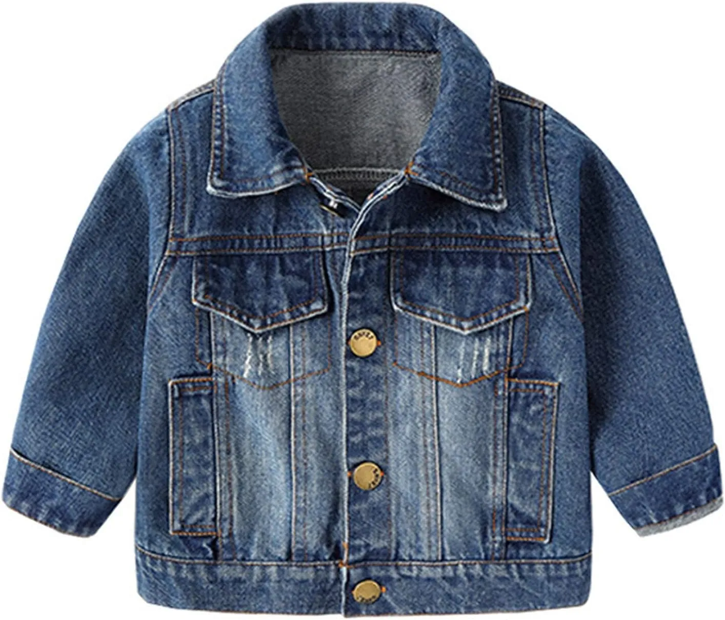 Boys Denim Jacket, Cotton & Cotton Washed Fall Outerwear Trucker Casual Jean Jacket for Boys