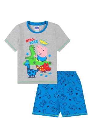 Boys Peppa Pig 'Dino Roar' Short George Pyjamas