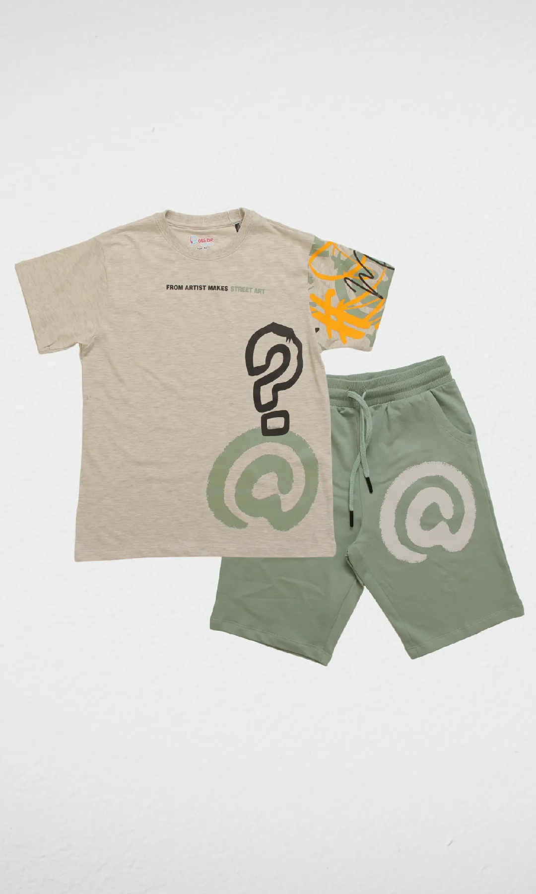 Boys Short-Sleeved Set (Green)