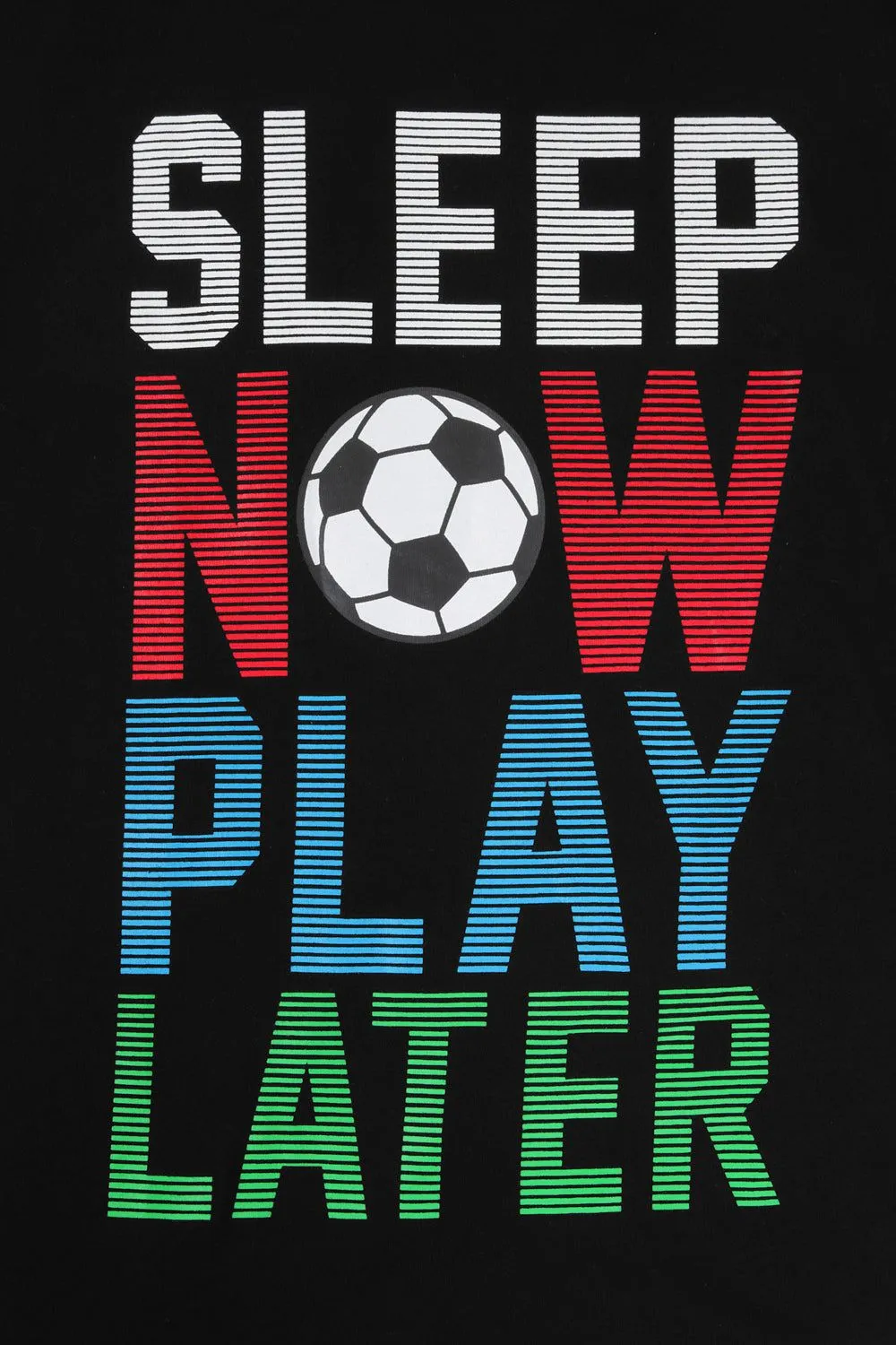 Boys Sleep Now Play Later Short Pyjamas