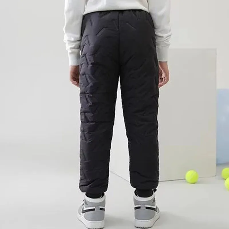 Boys Thickened Cotton Pants – Warm Winter Plush Trousers