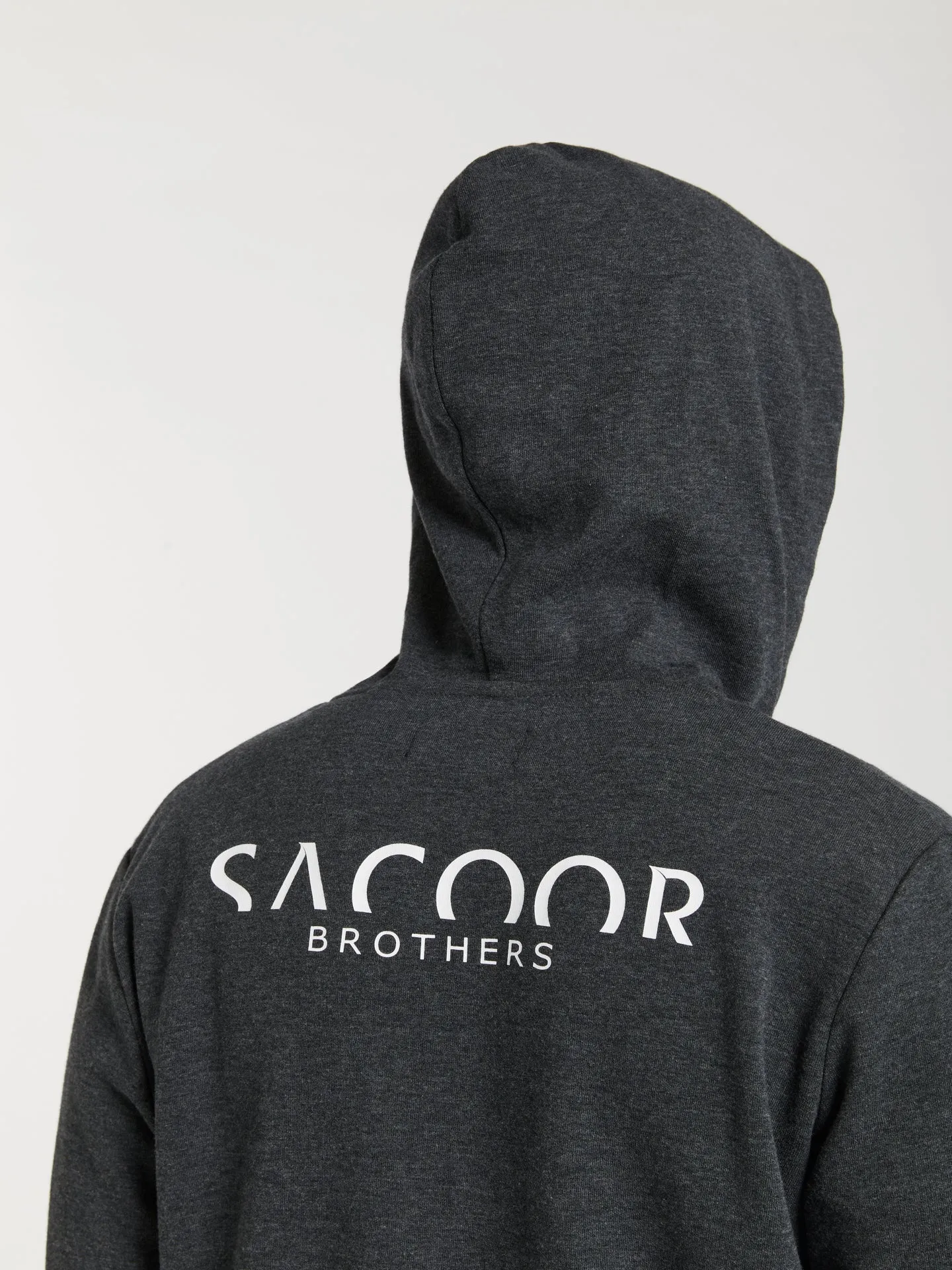 Branding zipped hoodie
