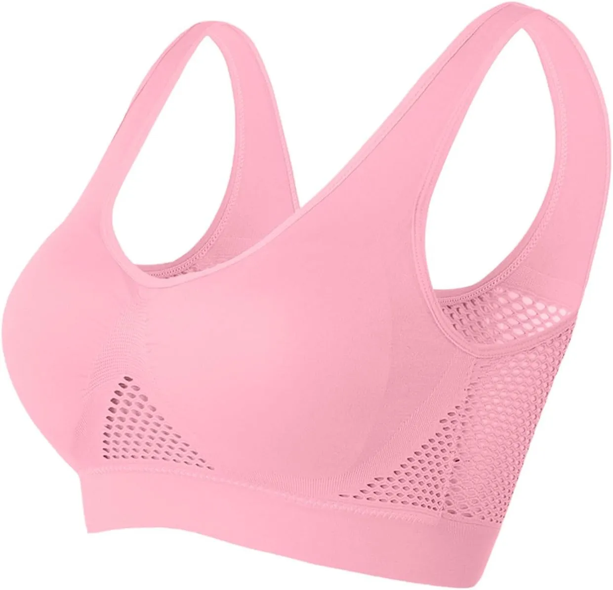 Breathable Cool Liftup Air Bra Women High Support Breathable Push Up Bras No Wire Buckle Corset Bra Comfy Yoga Bra