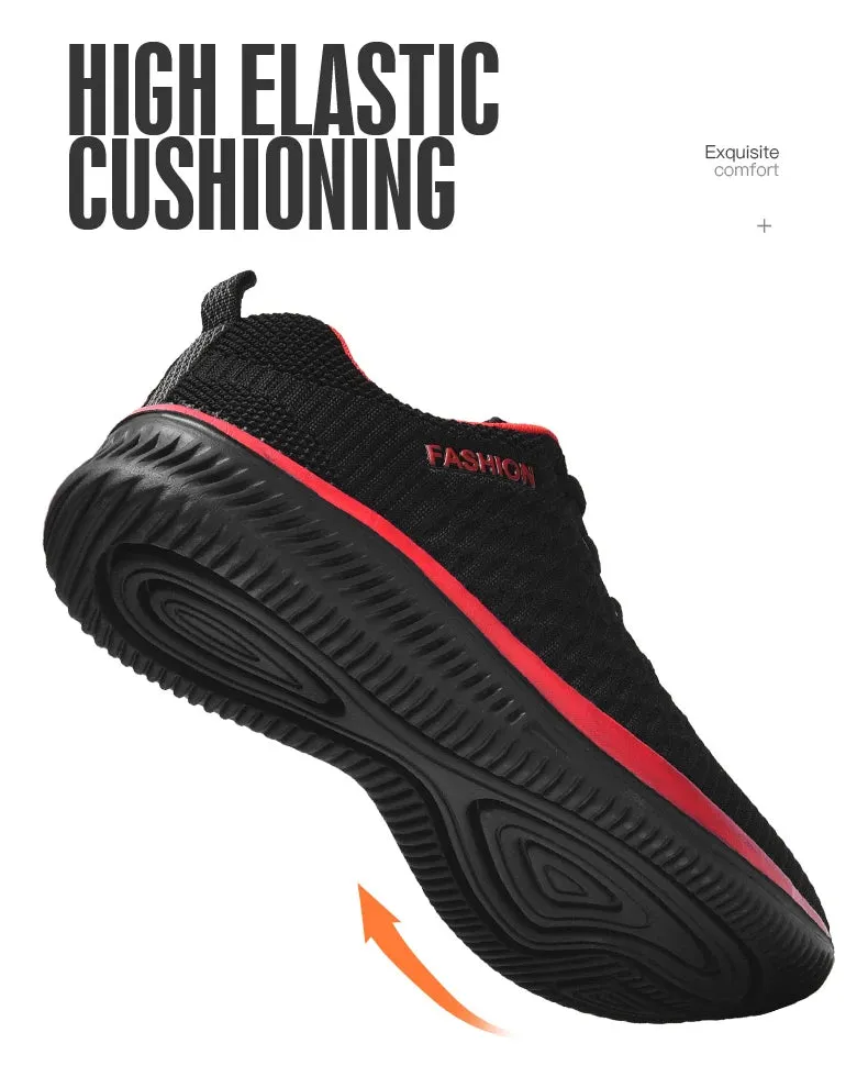 Breathable Mesh Casual Men Shoes Trendy Lightweight Walking Flats Male Tennis Sneakers Outdoor Running Fitness Shoes for Men