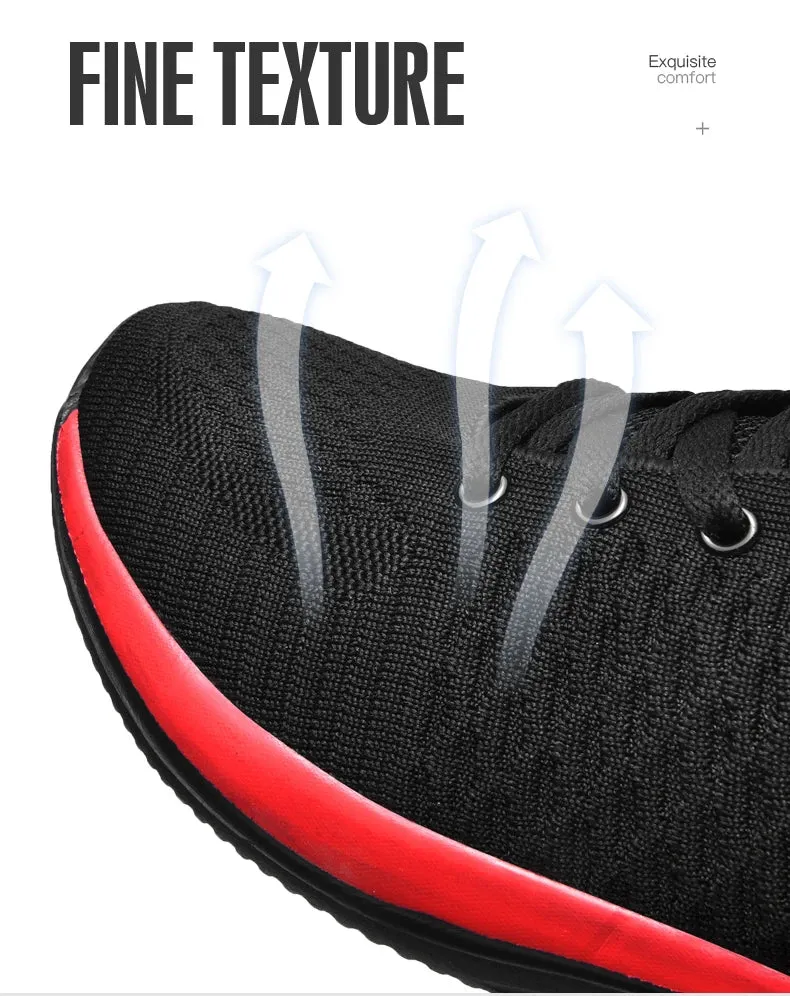 Breathable Mesh Casual Men Shoes Trendy Lightweight Walking Flats Male Tennis Sneakers Outdoor Running Fitness Shoes for Men