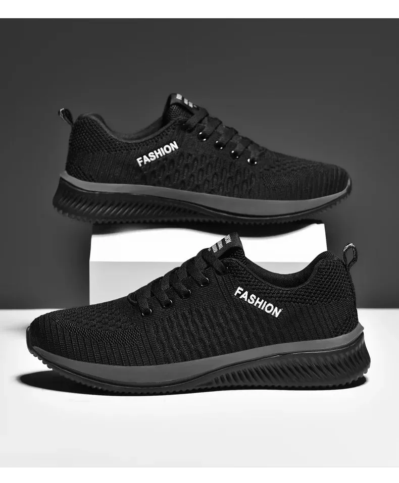 Breathable Mesh Casual Men Shoes Trendy Lightweight Walking Flats Male Tennis Sneakers Outdoor Running Fitness Shoes for Men