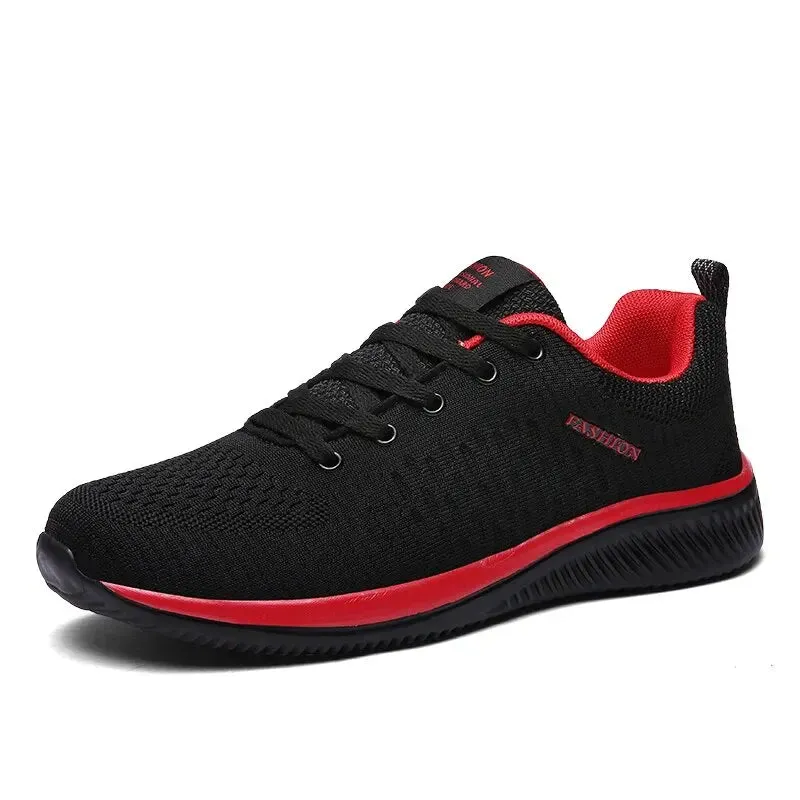 Breathable Mesh Casual Men Shoes Trendy Lightweight Walking Flats Male Tennis Sneakers Outdoor Running Fitness Shoes for Men